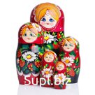 Матрешка деревянная 5 в 1 расписная малая арт.8055