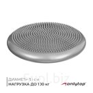 Подушка балансировочная ONLYTOP, массажная, d=33 см, серая