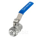 Кран шаровый муфтовый двусоставной нержавеющий (2PC), AISI316 DN 8 (1/4"), (CF8M), PN64