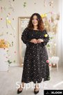 Платье plus size черное