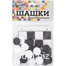 Игра настольная Шашки классические, Русский стиль "Цена.Бум.Игра ", пластиковые, европодвес