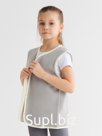 Жилетка флисовая детская Collorista, цвет графит, рост 98 см