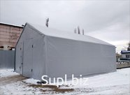 Ангар прямостенный каркасный цех, склад 5х15х3 Цвет: Ral:439-22