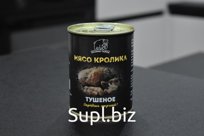 Мясо кролика тушеное