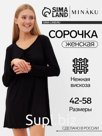 Сорочка женская MINAKU, цвет чёрный, размер 50