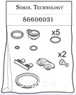86606031-2 Комплект запчастей без мембраны MU350, MU450, 4,000 час (к Delaval)