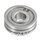 Ролик подающего механизма для сварочных полуавтоматов серий ПТК МАСТЕР MIG S, МАСТЕР MIG F, МАСТЕР MIG SYNERGY D и ПТК RILON MIG GDM. Канавки ролика обеспечива…