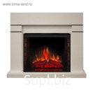 Электрокамин Lindelse WT с электроочагом Epsilon, 26",1500 Вт, бежевый