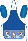 Фартук с нарукавниками Lamark "Little Gamers", 3 кармана, 45х54 см, цвет синий, с рисунком на карманах