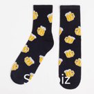 Носки мужские «Пиво» размер 41-44 (27-29 см), чёрный