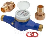 Счетчик воды Миномесс СВХД, 40°C, DN 25, Qn 3,5, L 260 mm, с присоединителями