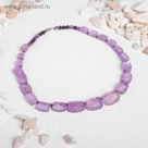 Бусы галтовка симметрия "Аметист", 45см