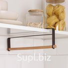 Держатель для полотенец подвесной Доляна, 32×10 см, цвет коричневый