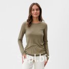 Лонгслив женский KAFTAN: Basic line, хаки, размер 40-42