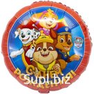 Шар фольгированный 18" «С днём рождения!», щенячий патруль, круг