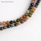 Бусины на нити шар №7 "Турмалин", 45см