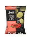 ЧИПСЫ ИЗ НАТУРАЛЬНОГО КАРТОФЕЛЯ CО ВКУСОМ КРАБА. 
Состав: картофель, масло растительное, ароматизатор «Краб» (сахар, соль, усилители вкуса и аромата: глутамат …