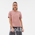 Футболка женская Basic line, цвет пыльно-розовый, р-р 52