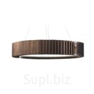 WOODLED ROTOR Chandelier L, attached directly to the ceiling, American walnut