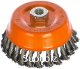 Корщетка-насадка Sturm! тип ''чашка'' М14, D125мм, витая стальная пров 5240204