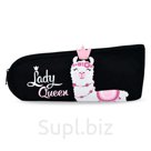 Пенал школьный, арт.51444/ 25 АЛЬПАКА (без наполнения, 20х8х4 см, полиэстер, молния, аппликация из искусственной кожи, полноцветная печать, ПЭТ-пакет). Характе…