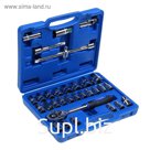 Набор инструментов в кейсе ТУНДРА, автомобильный, CrV, 1/2", 32 предмета
