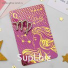 Брошь "Знаки зодиака" гороскоп, дева, цвет белый в золоте