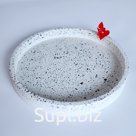 Поднос с высокими бортами, круглый, S