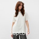 Футболка женская MINAKU OVERSIZE FIT, экрю, размер 44