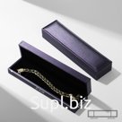 Футляр под браслет/цепочку/часы «Квадро» классический, 22×5,5 цвет фиолетовый