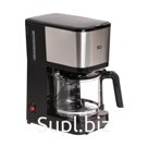 Кофеварка BQ CM2007, капельная, 750 Вт, 1.25 л, чёрно-серебристая