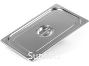 Крышка нерж. сталь 530х325х2 1/1, арт. 1/1, 530x325-К metal, код: 27623