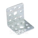 Пластина перфорированная угловая 40х40х40х2,0мм оцинкованная