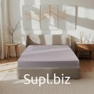 Простыня Этель Denim 160*200*25 см, цв.серый, жатый хлопок, 140 гр/м2, 100% хлопок