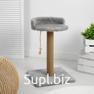 Gray scratching post with square platform/circle Article: МТ14020_conclusion