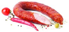 Мясной продукт. Колбасное изделие варёно-копчёное. Колбаса «Печёная на дровах» категории Б