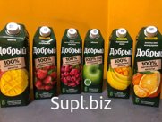 Сок Добрый 1л в ассортименте 1/12/60