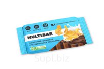 Молочный шоколад с воздушными хлопьями Multibar без сахара