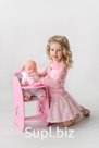 Highchair with soft seat (collection "Diamond star" pink) Article: 74319