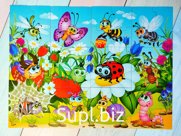 Пазл магнитный "Кто живет в траве?"