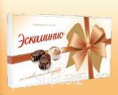 Конфеты  в коробках ЭСКАМИНИО со сливочным вкусом