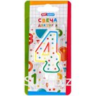 Свеча для торта с держателем ArtSpace "Цифра 4", 8,5см, блистер